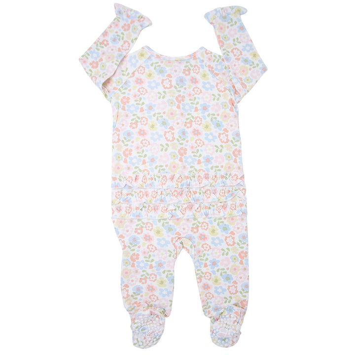 Ruffle Footie - Pretty Pansy