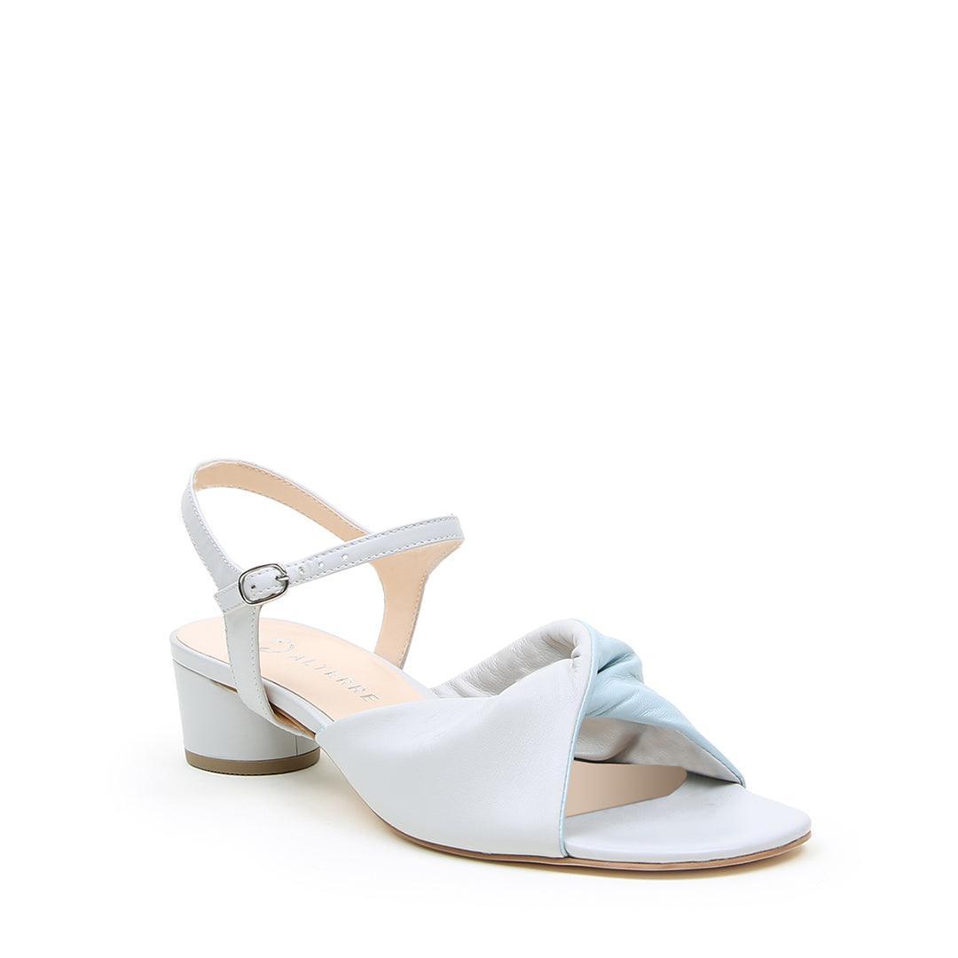 Cloud Grey Lo Twist Sandal + Jackie Strap - Light Gray
