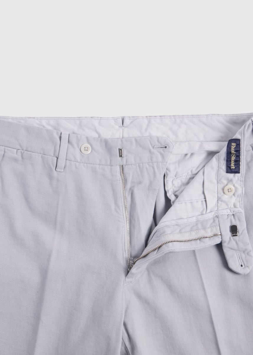 Cotton & Cashmere Trouser - Light Grey - Trouser