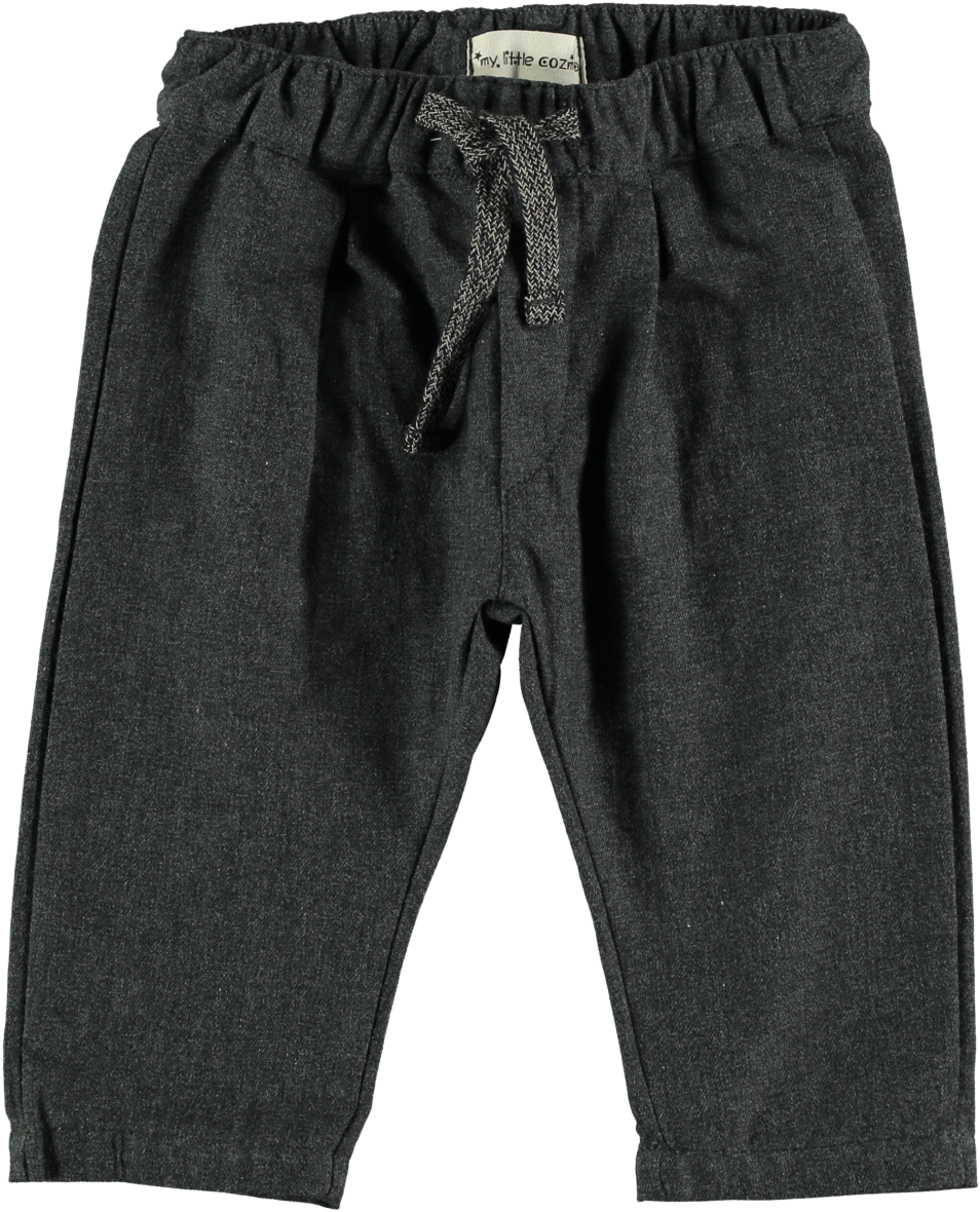 Organic Minimal Trousers - Dark Grey