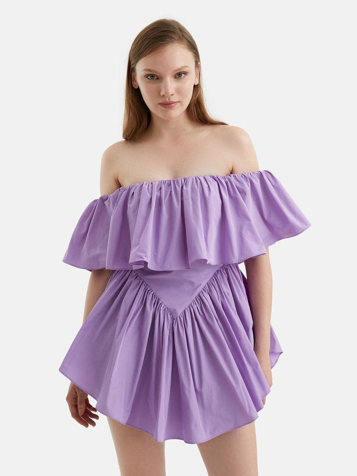 Flowy Mini Dress - Lilac