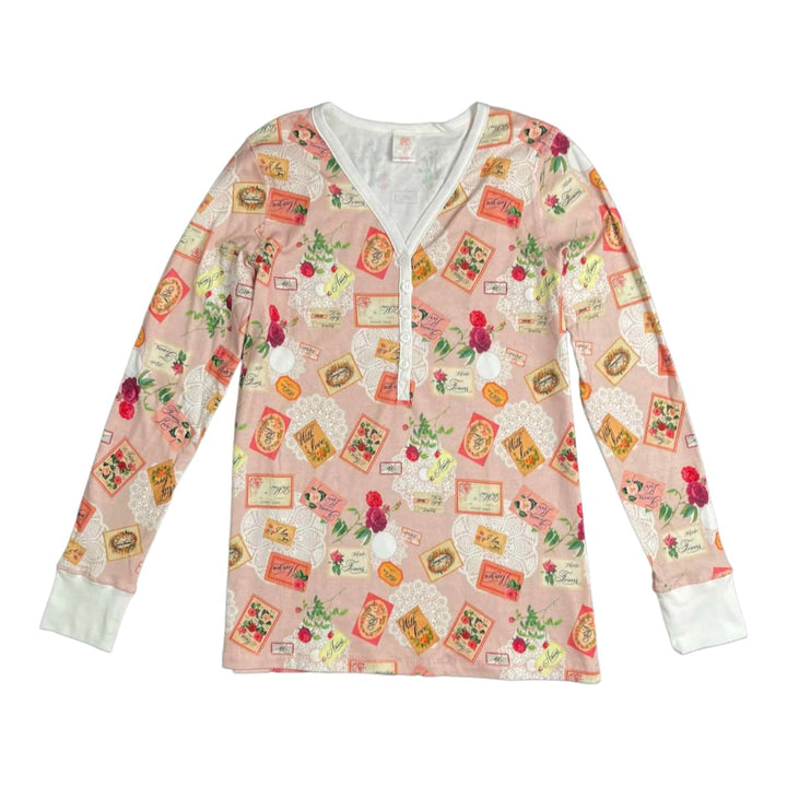 Women's Jogger & Henley Pajama Set - Love