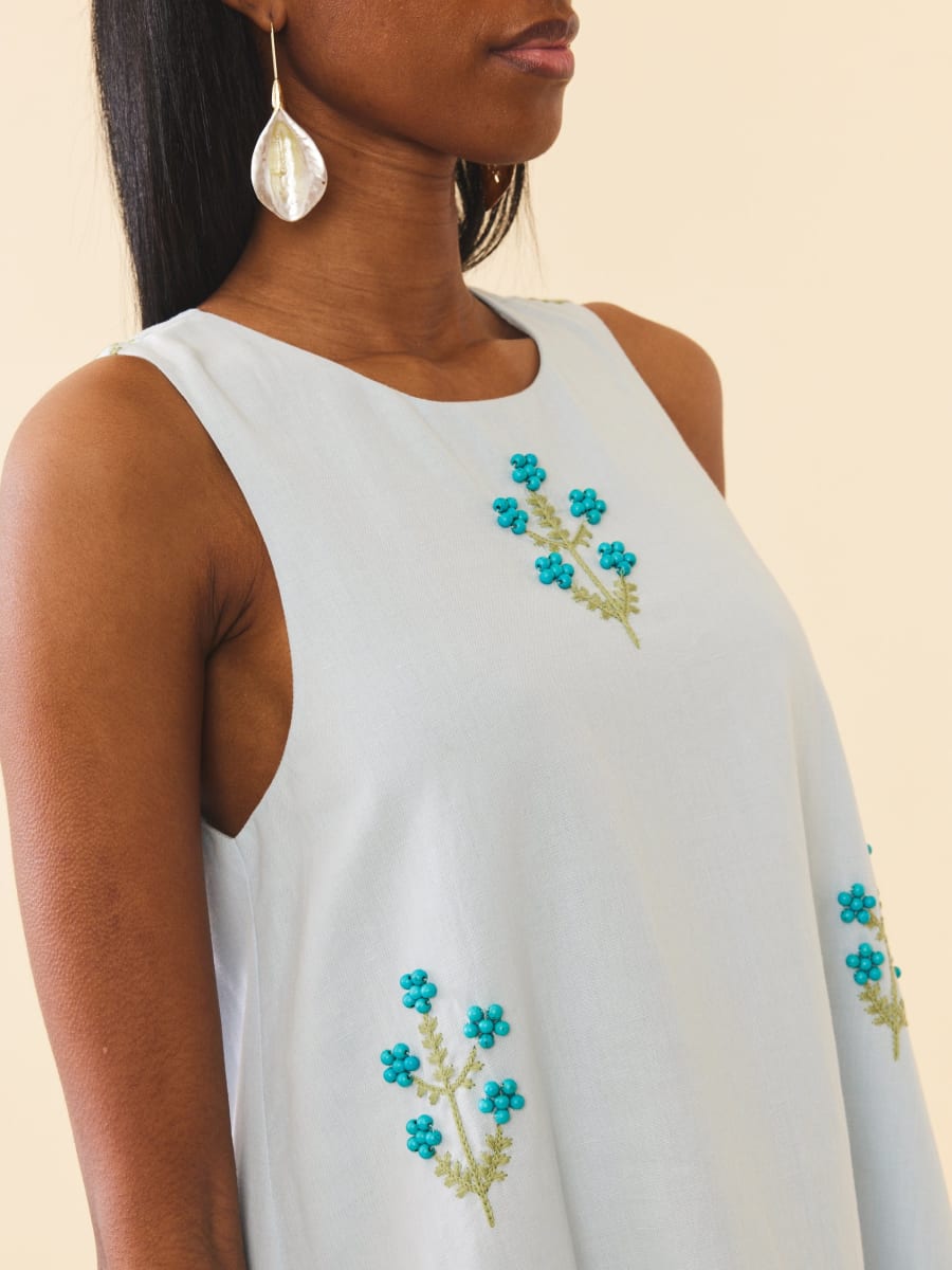 Mattie Dress - French Blue