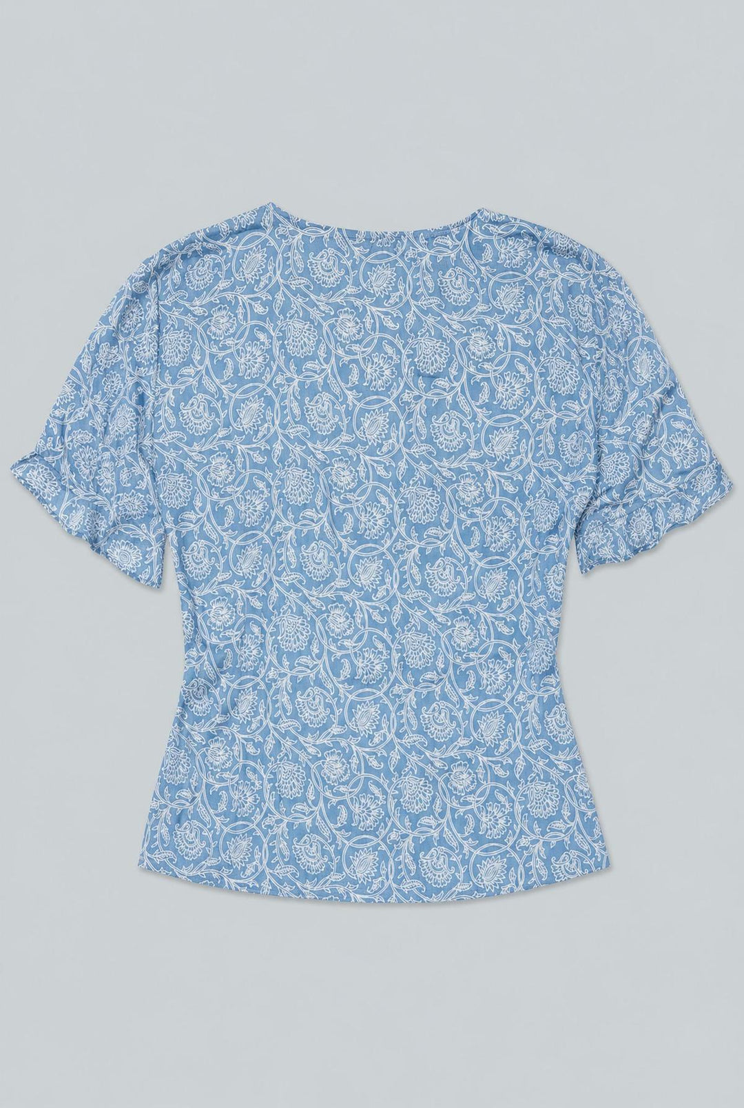 V Neck Shirt - Blue