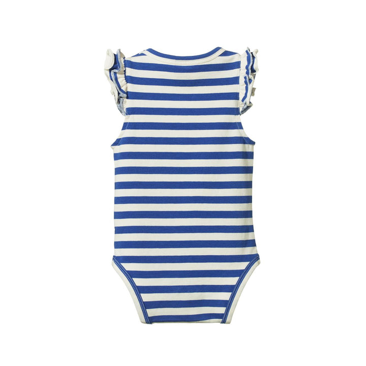 Fleur Bodysuit - Isle Blue Sea Stripe