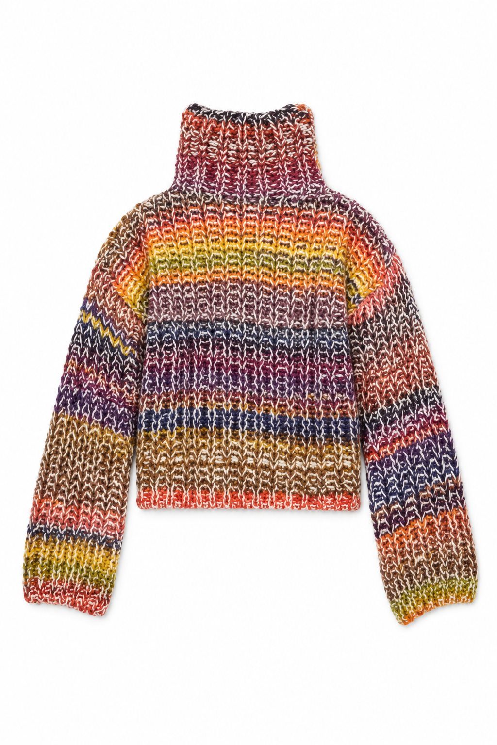 Rainbow Turtleneck Sweater - Rainbow/Multi