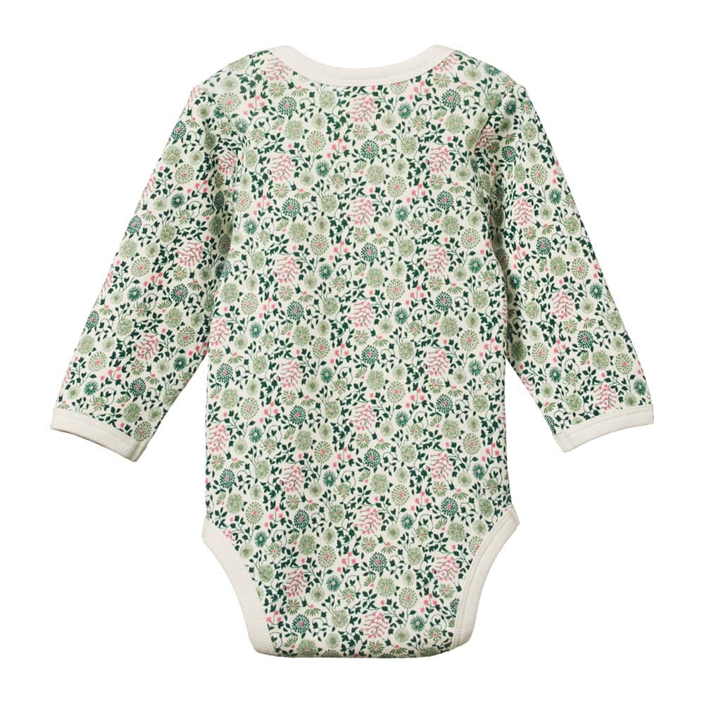 Long Sleeve Bodysuit - Willow Print Bodysuits + Onesies Nature Baby 