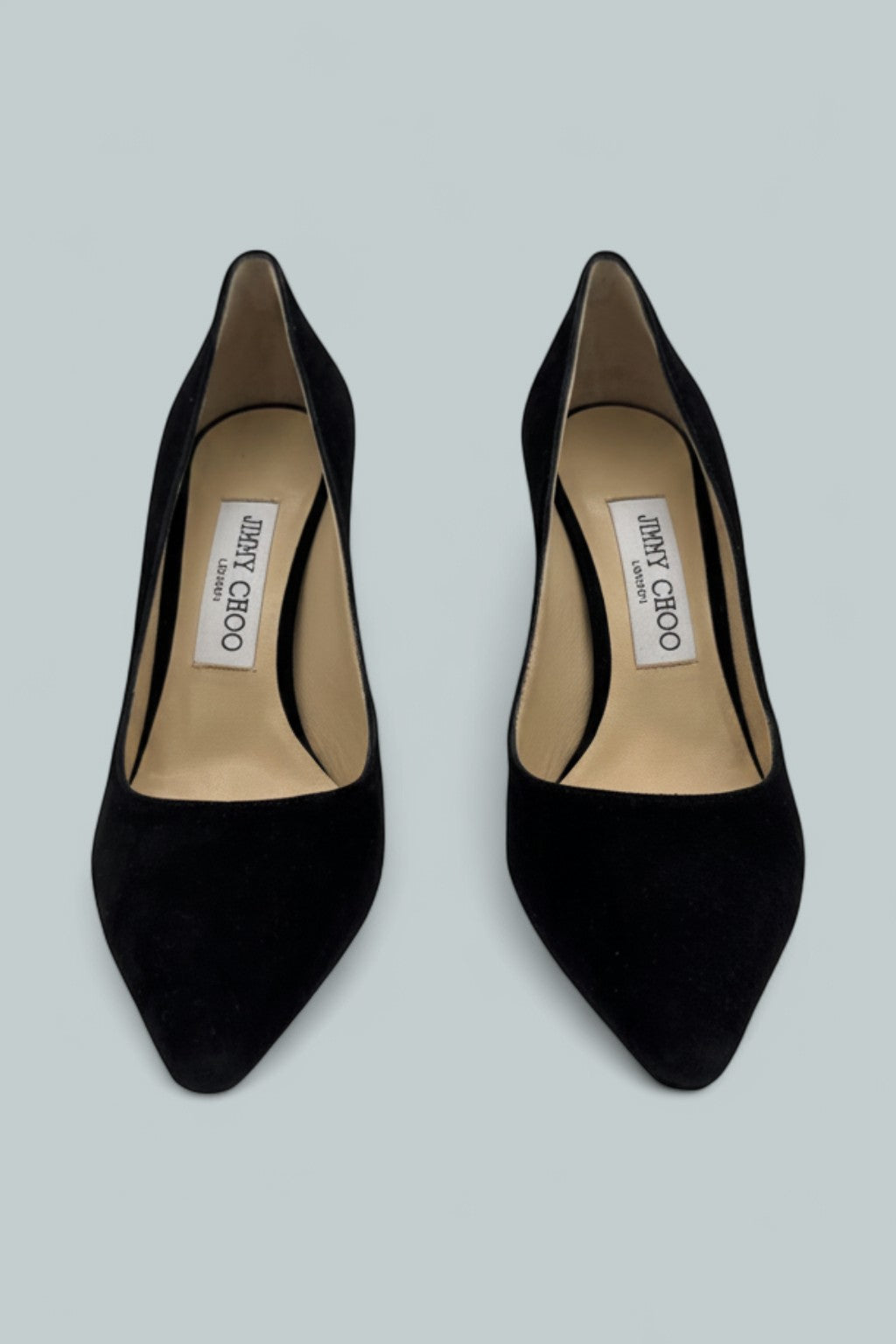 Women's Romy 85 Suede Pointed Toe Pumps - Black