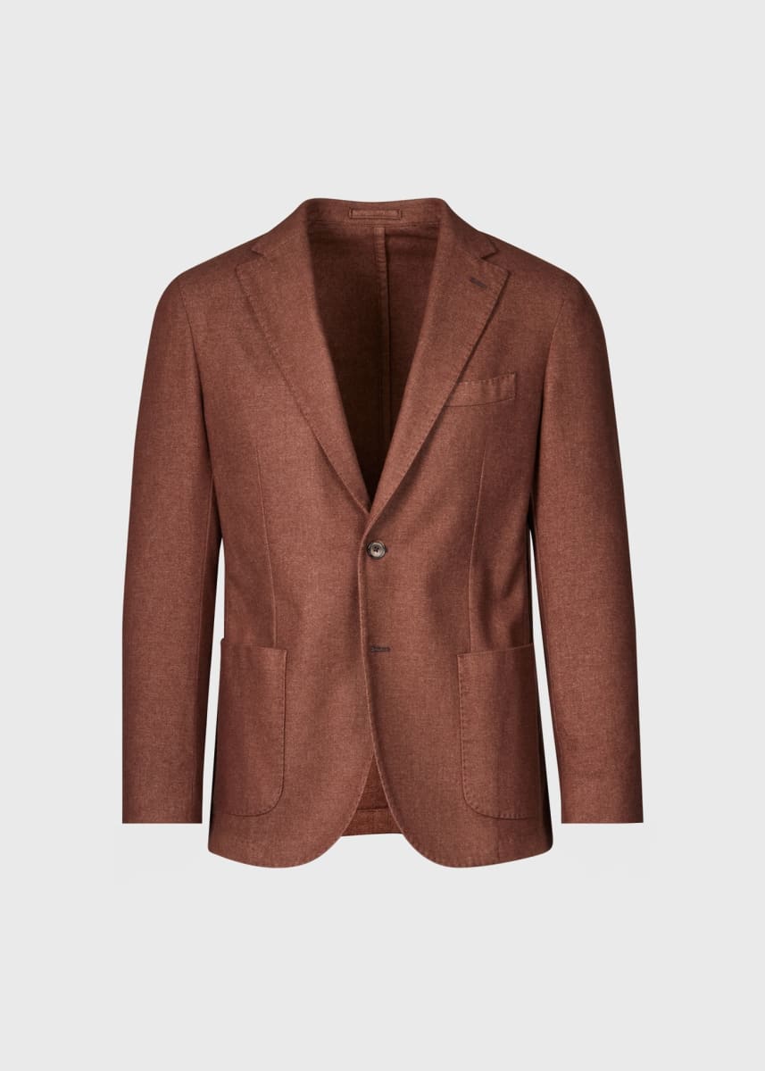 Wool Garment Dyed Jacket - Brown
