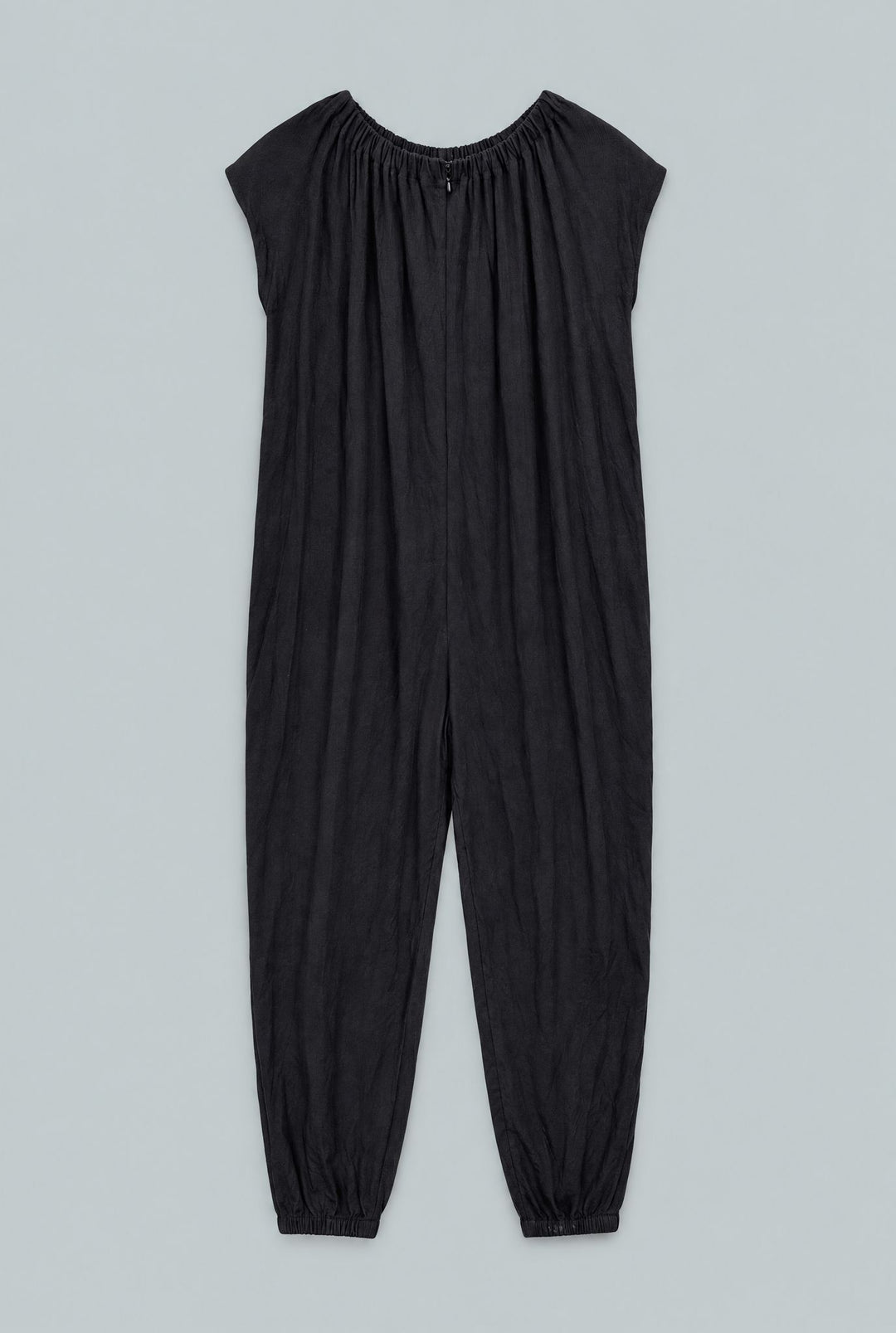 Nikki Rib Jersey Jumpsuit - Black