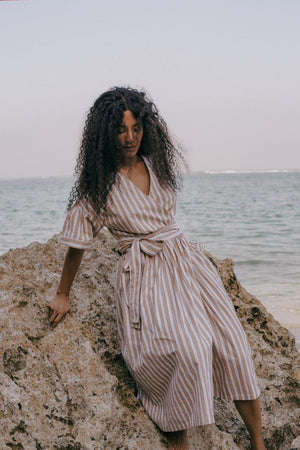 Maï Wrap Dress - Terracotta