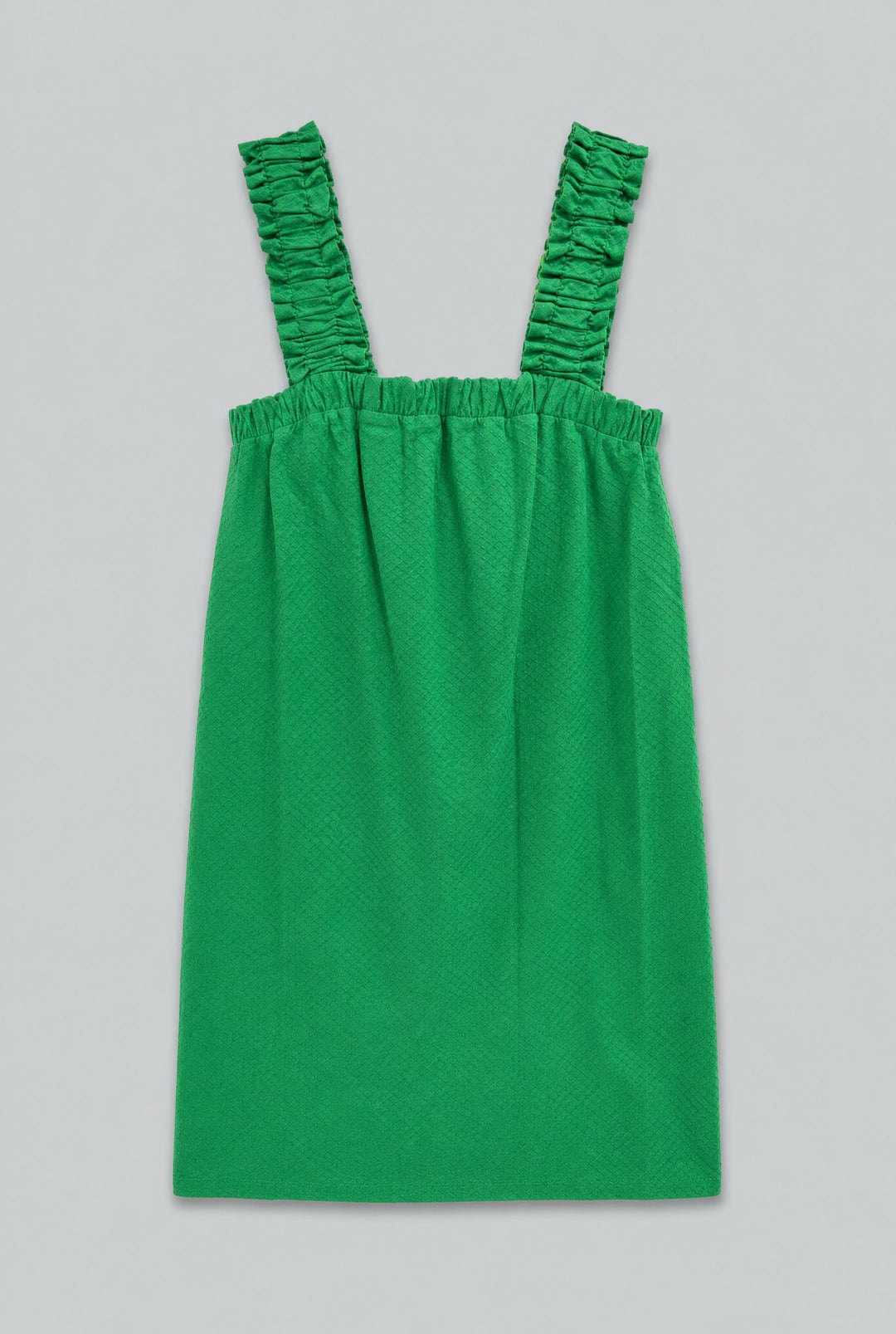 Square Neck Mini Dress - Green