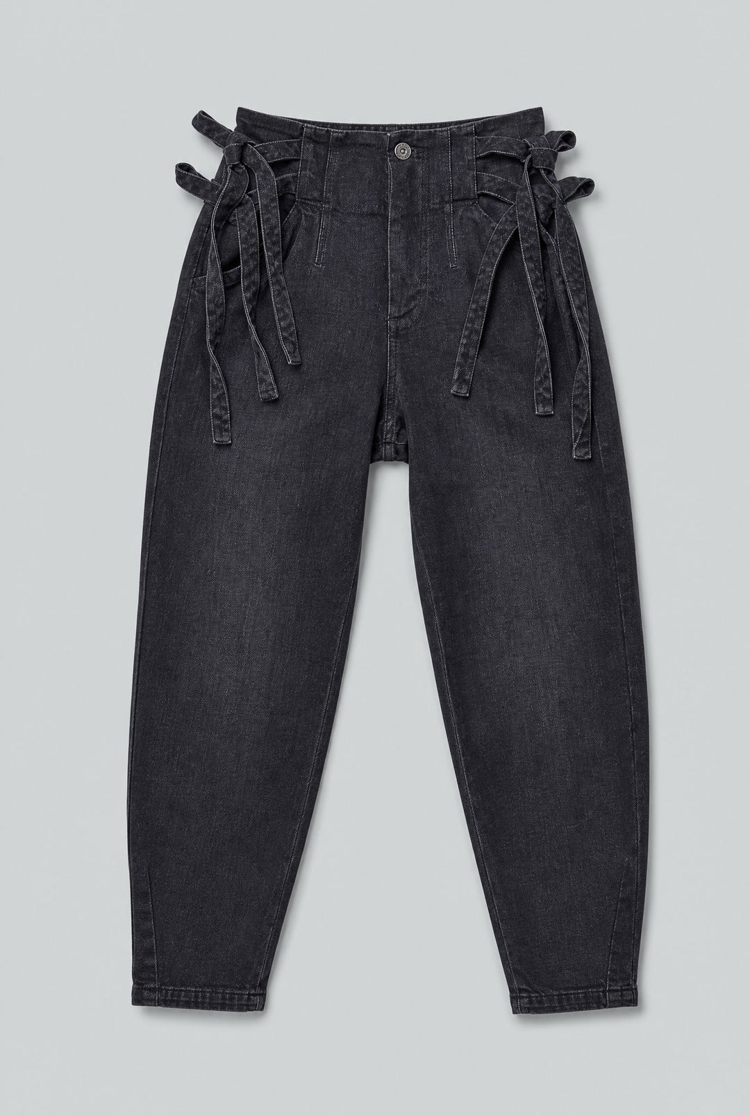 Sydney Side Tie Pants - Black