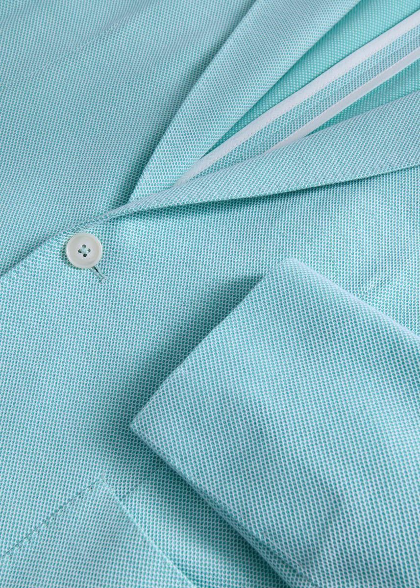 Garment Dyed Button Down Shirt - Mint - Blazer