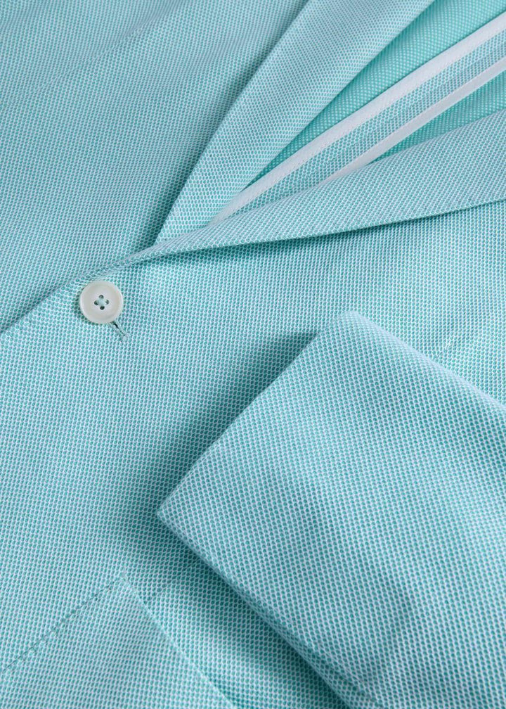 Garment Dyed Button Down Shirt - Mint - Blazer