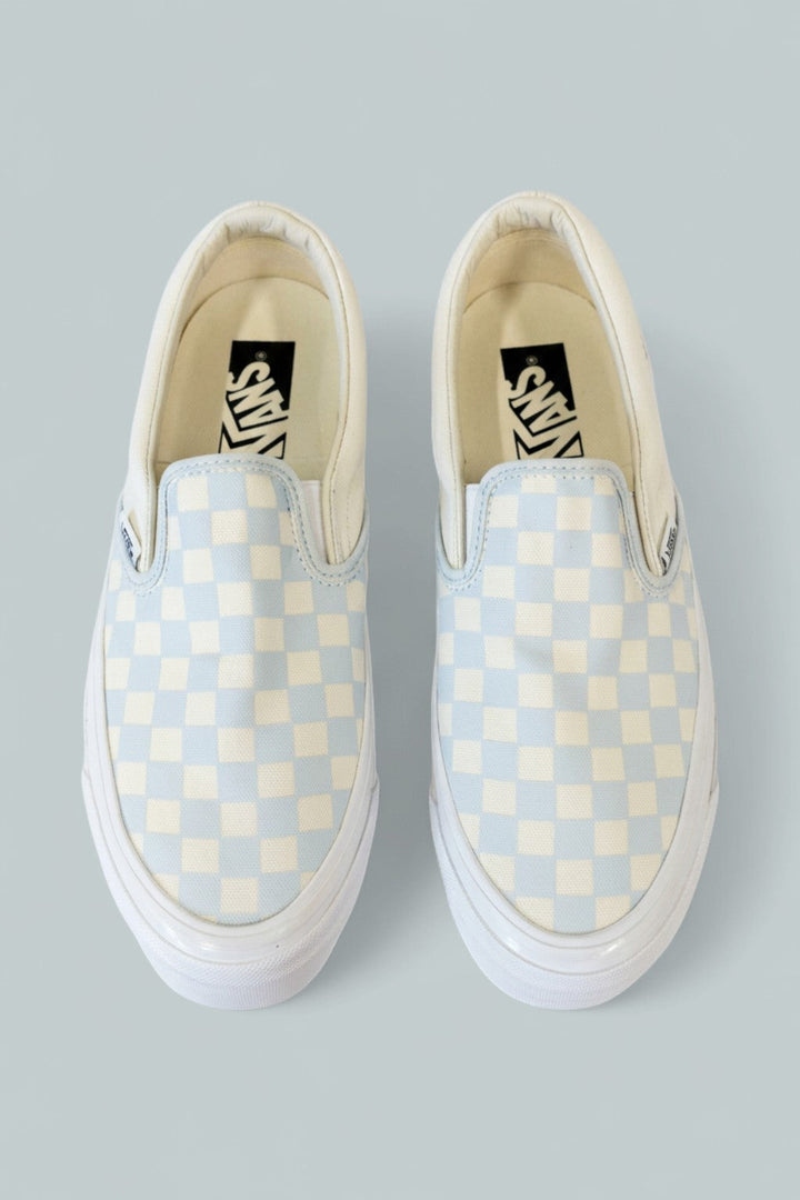 Women's Lx Classic Slip On Sneakers - Checkerboard Ice Metallic