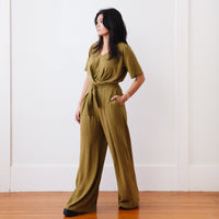 The Isabel Jumpsuit (Long) - Avocado