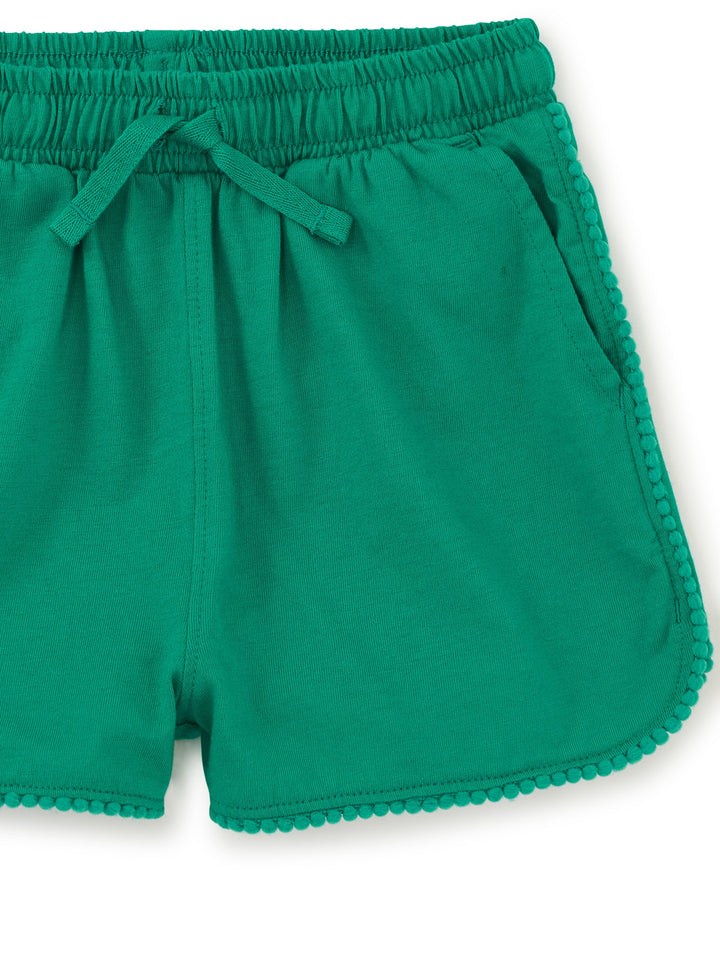 Pom-Pom Gym Shorts - Viridis