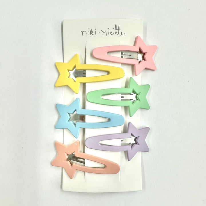 Comet 6Pc Hair Clip Set - Rainbow