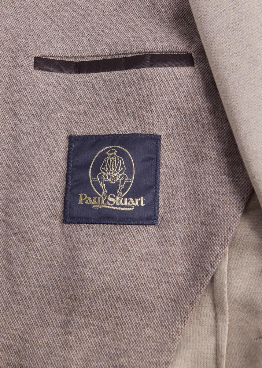 Cotton & Cashmere Pique Soft Jacket - Brown