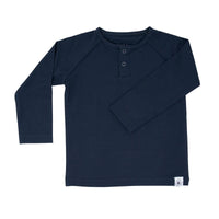 Raglan Henley - Midnight Black