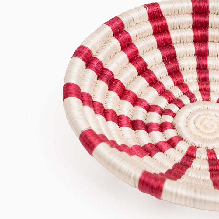 Holiday Woven Bowl - 6" - Peppermint