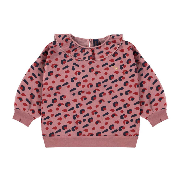 Sweatshirt Collar Leopard - Rust