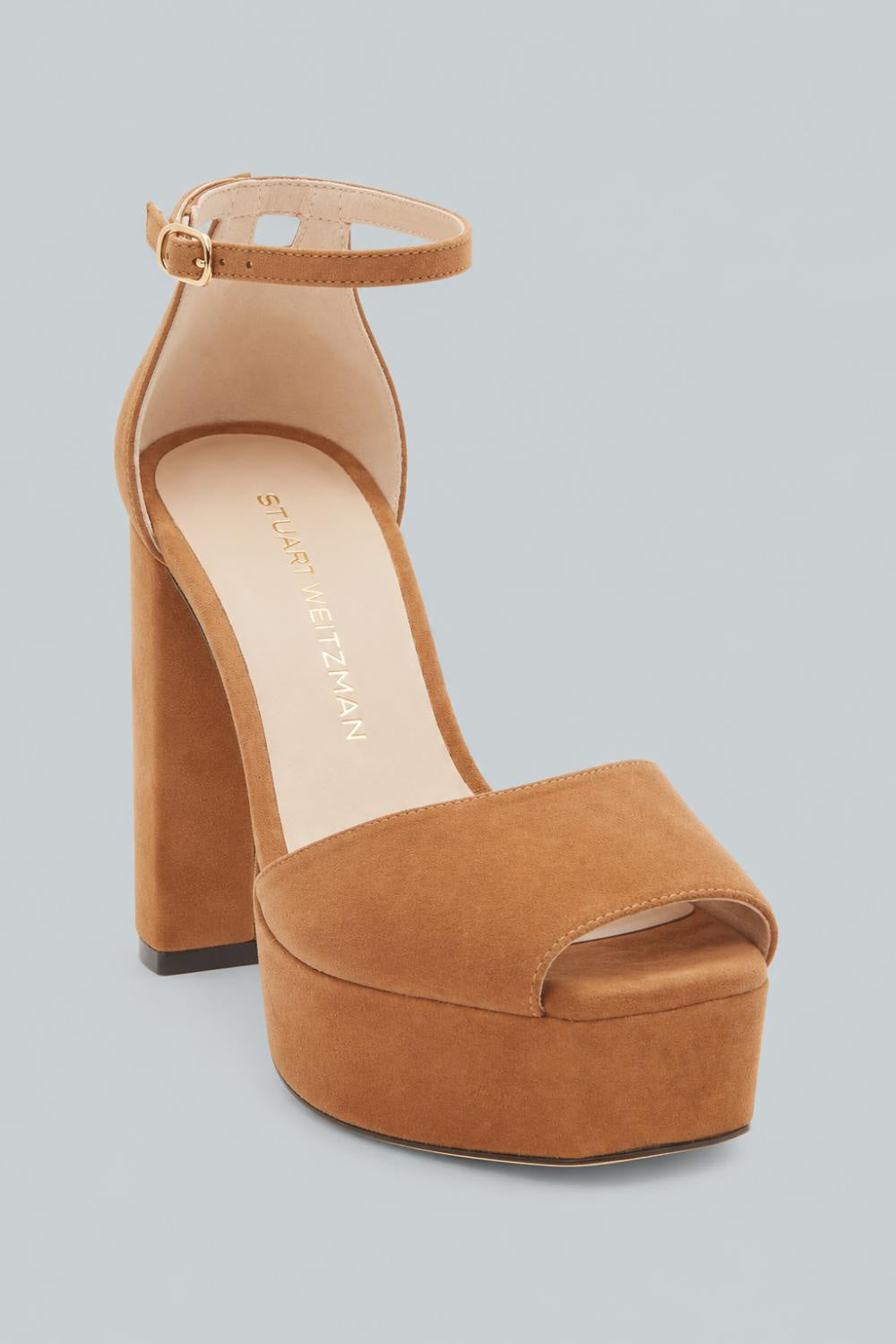 Sabrina Ankle-Strap Platform - Toasted Almond - 6 - Heels