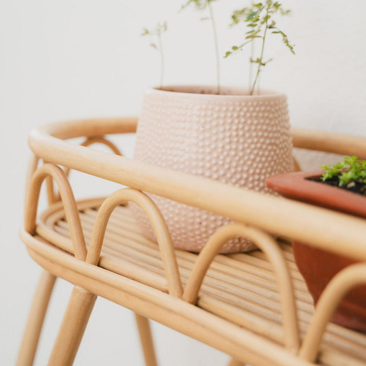 Sage Wicker Plant Stand - FINAL SALE - ONE SIZE - Plant Stand