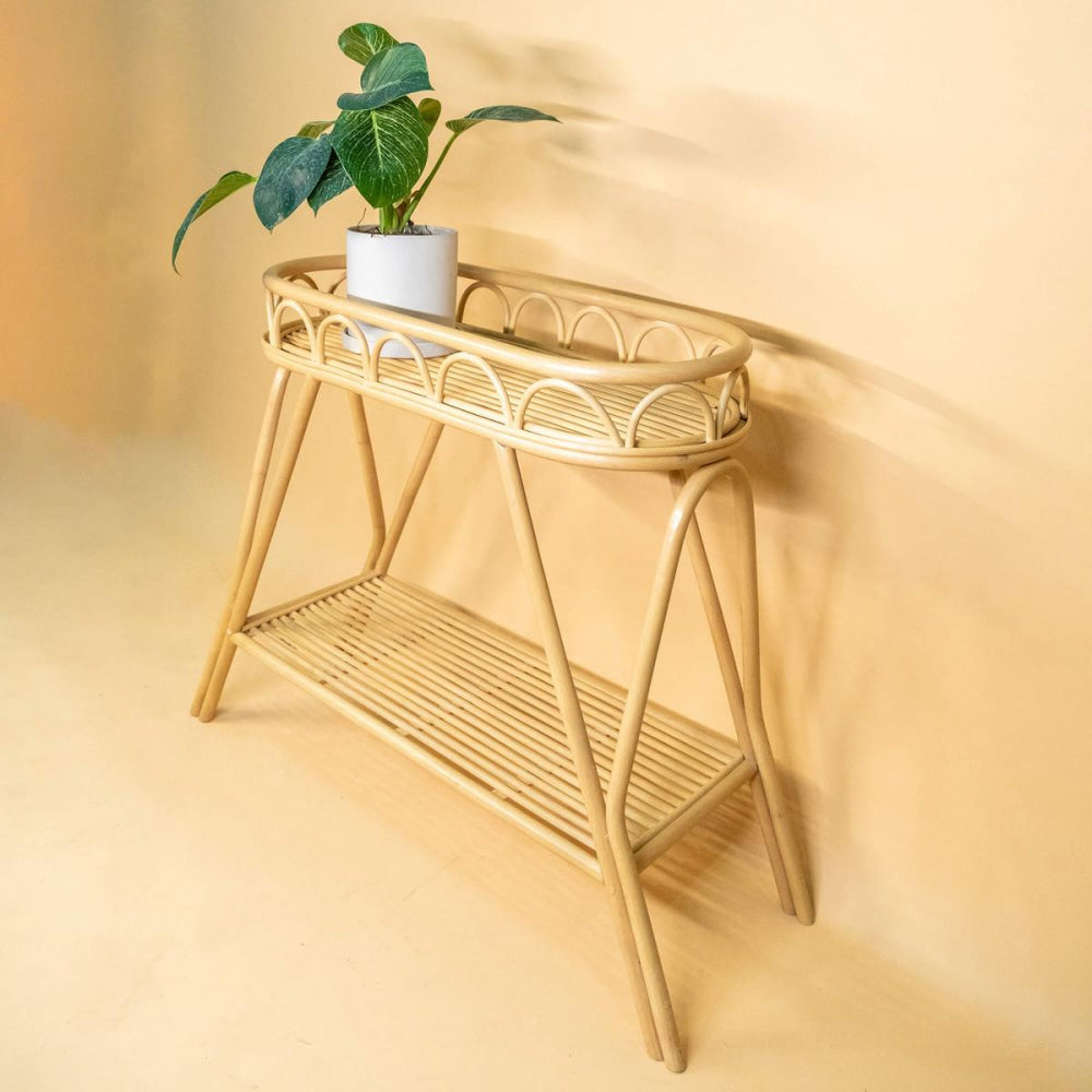 Sage Wicker Plant Stand - FINAL SALE - ONE SIZE - Plant Stand