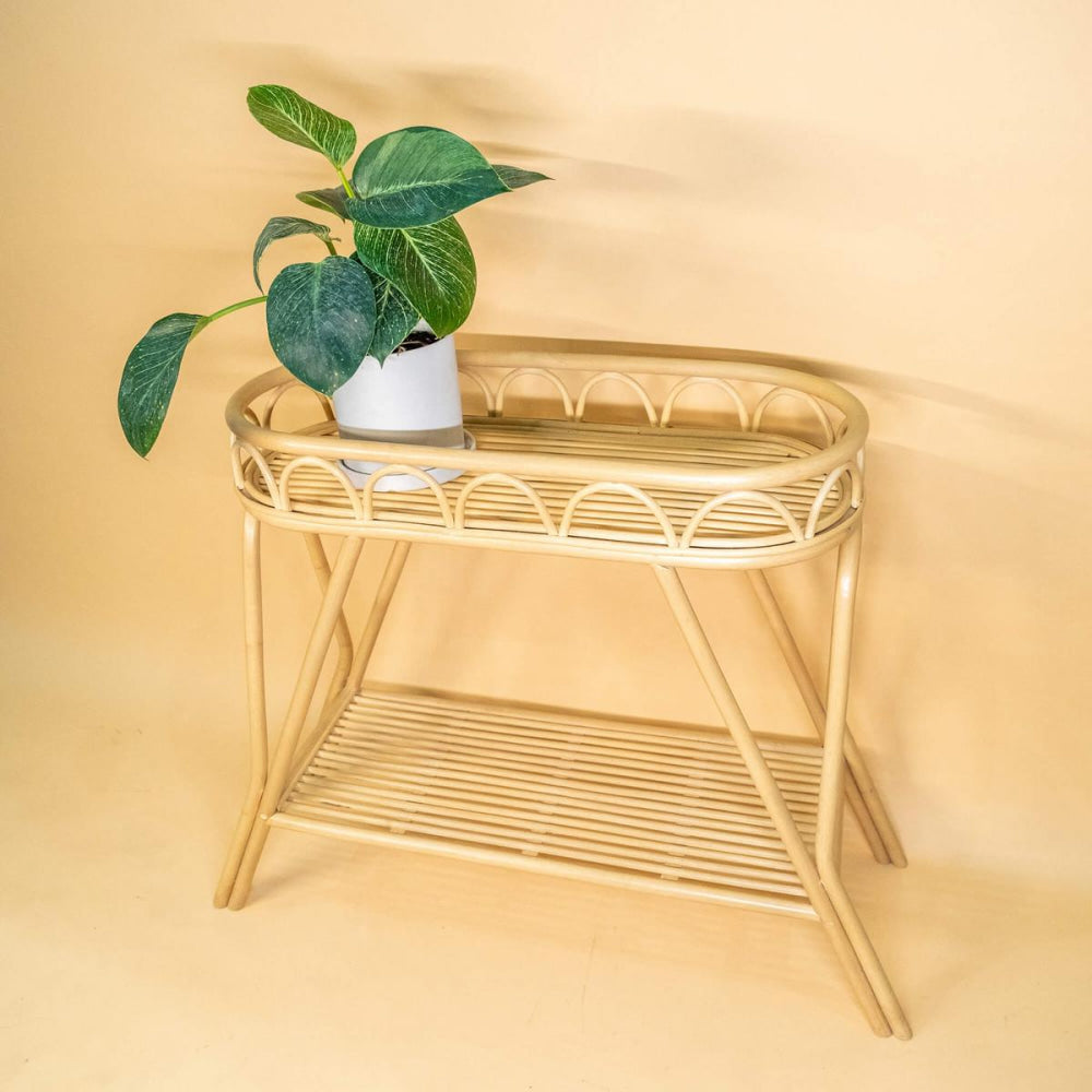 Sage Wicker Plant Stand - FINAL SALE - ONE SIZE - Plant Stand
