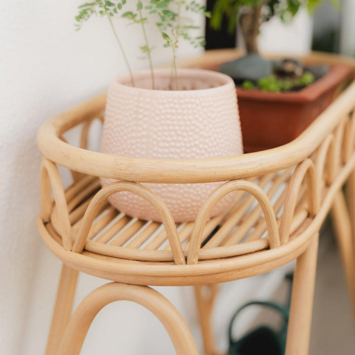 Sage Wicker Plant Stand - FINAL SALE - ONE SIZE - Plant Stand