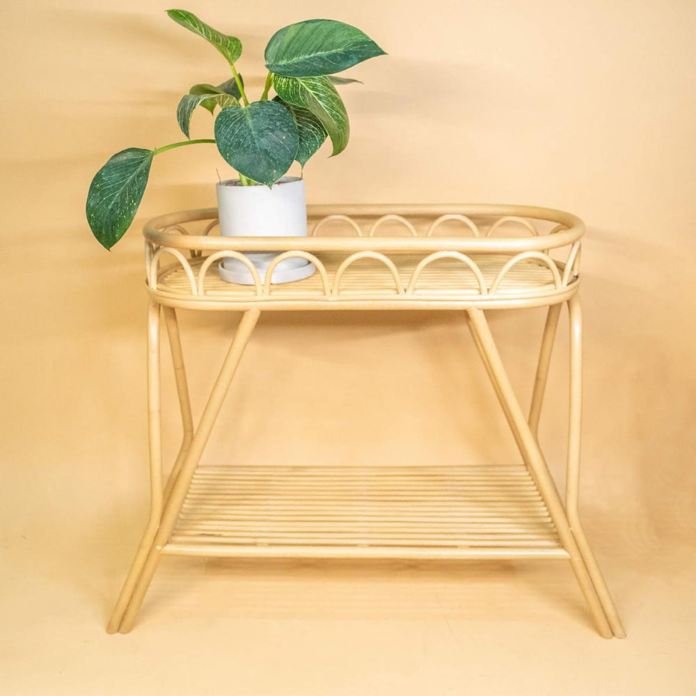 Sage Wicker Plant Stand - FINAL SALE - ONE SIZE - Plant Stand