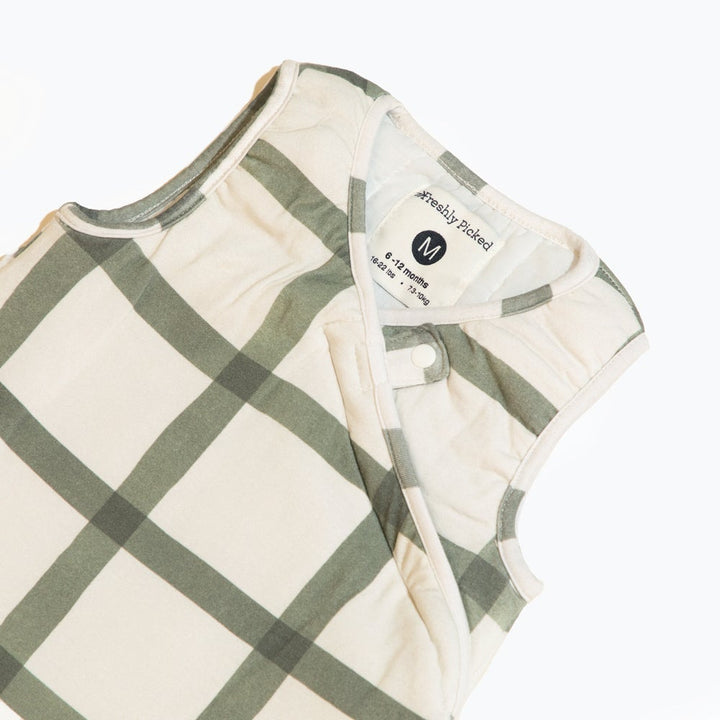 Sage Windowpane Blanket Sleeper - Swaddle - Baby