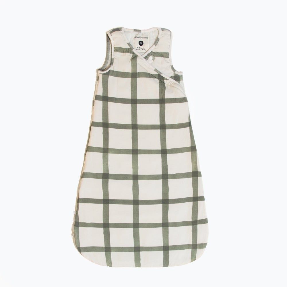 Sage Windowpane Blanket Sleeper - Swaddle - Baby