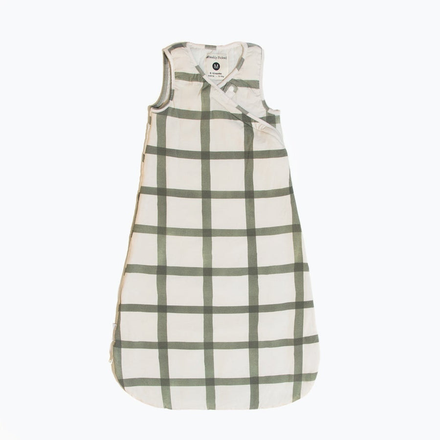 Sage Windowpane Blanket Sleeper - Swaddle - Baby