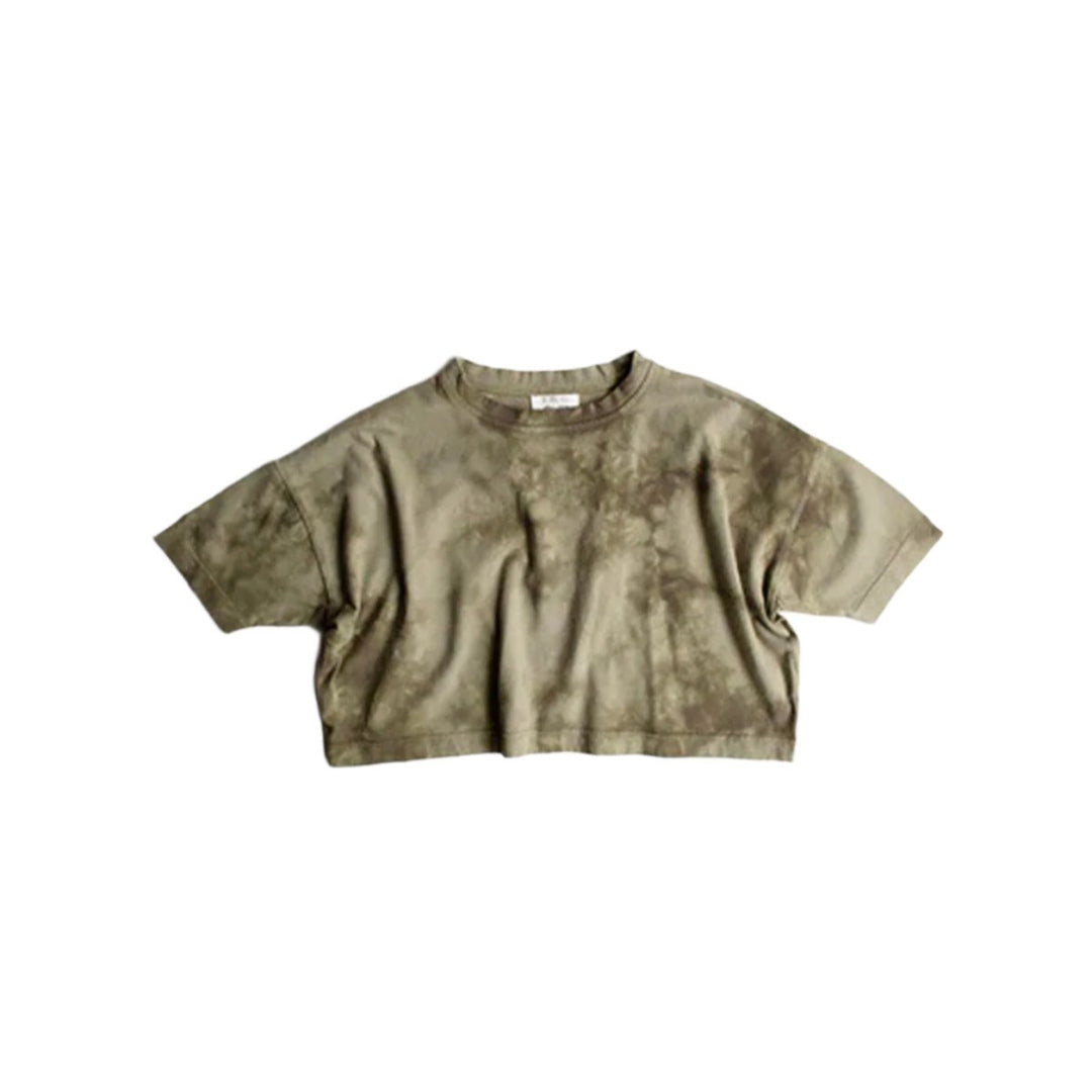 The Tie-Dye Oversized Tee - Sage