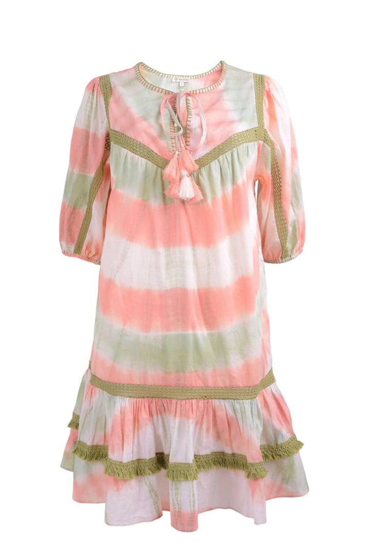 Sahiba Mini Dress - Peach - Dresses
