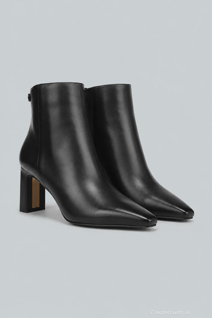 Saige Women’s Boots - Black Leather - 9.5 M - Boots
