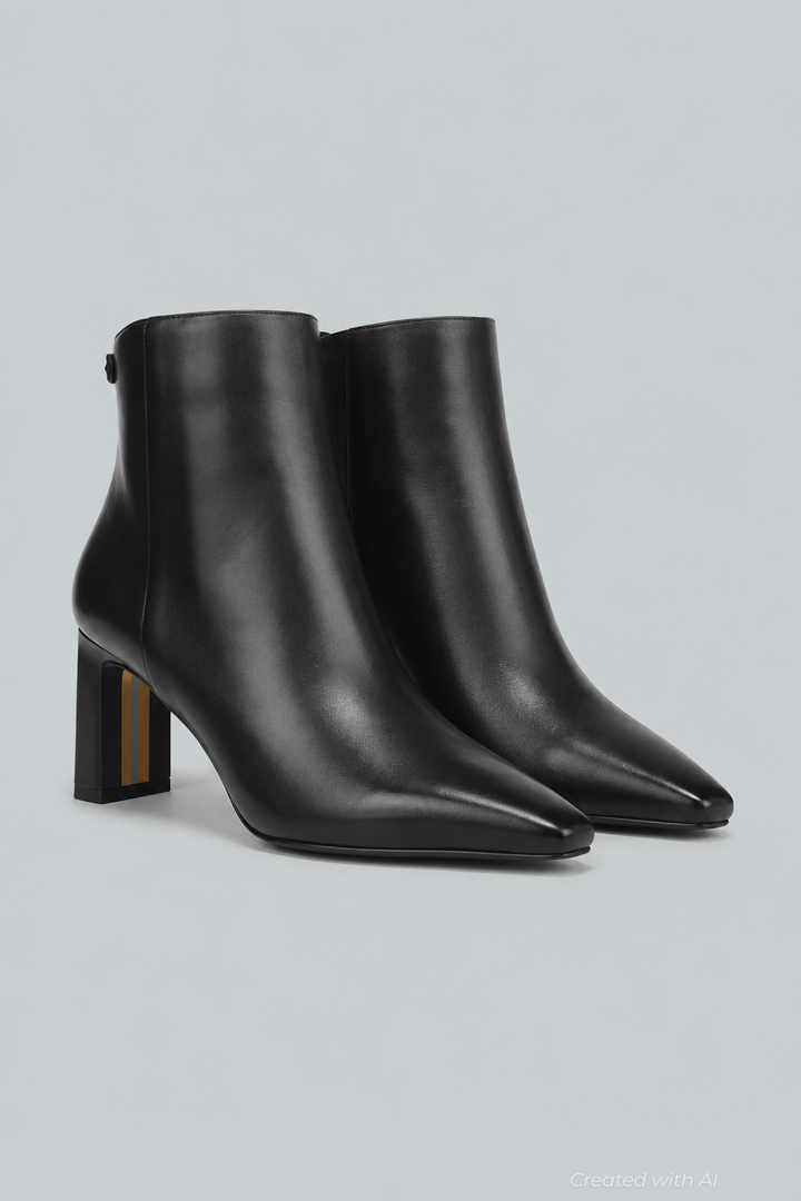 Saige Women’s Boots - Black Leather - 9.5 M - Boots