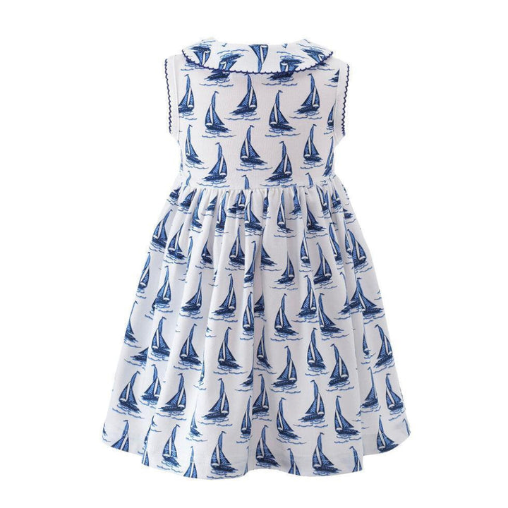 Sailboat Jersey Dress - 2y - Dresses