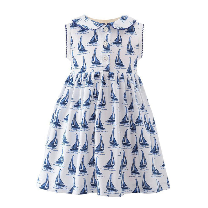 Sailboat Jersey Dress - 2y - Dresses