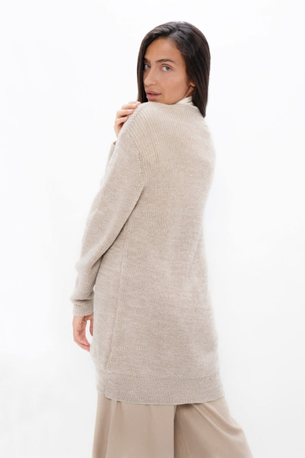 Salzburg Cocoon Cardigan - Sand Marl - Cardigan