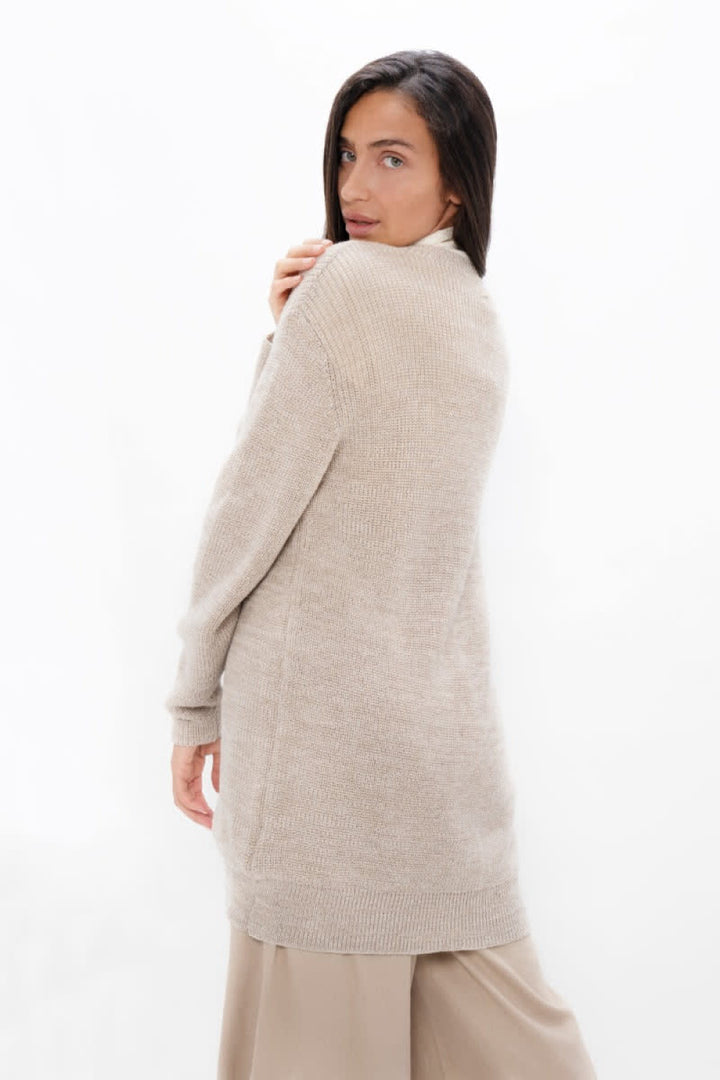 Salzburg Cocoon Cardigan - Sand Marl - Cardigan