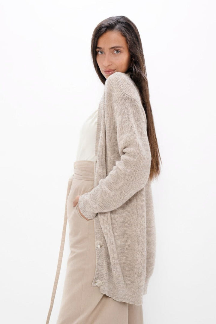 Salzburg Cocoon Cardigan - Sand Marl - Cardigan