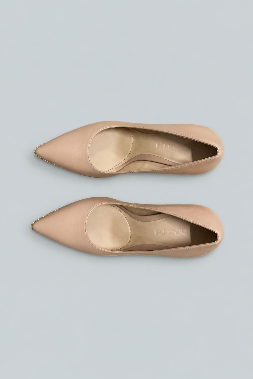 Samantha Leather Pumps High Women’s Heels - Pale Blush - 5.5 M - Heels