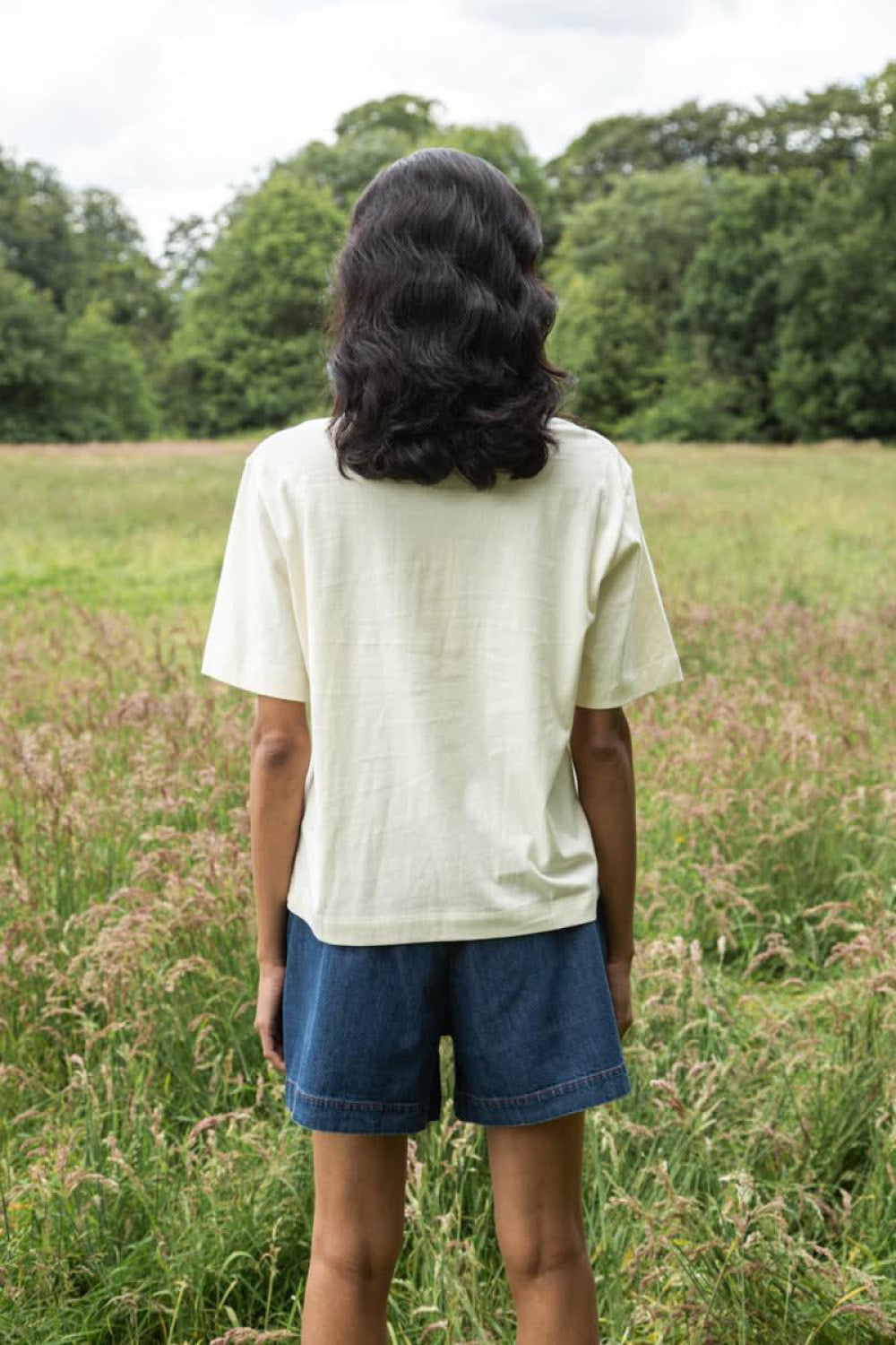 Samira Organic Cotton Top - White - T-shirt