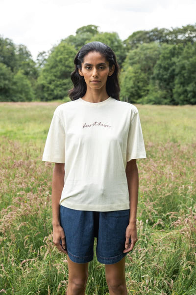 Samira Organic Cotton Top - White - T-shirt