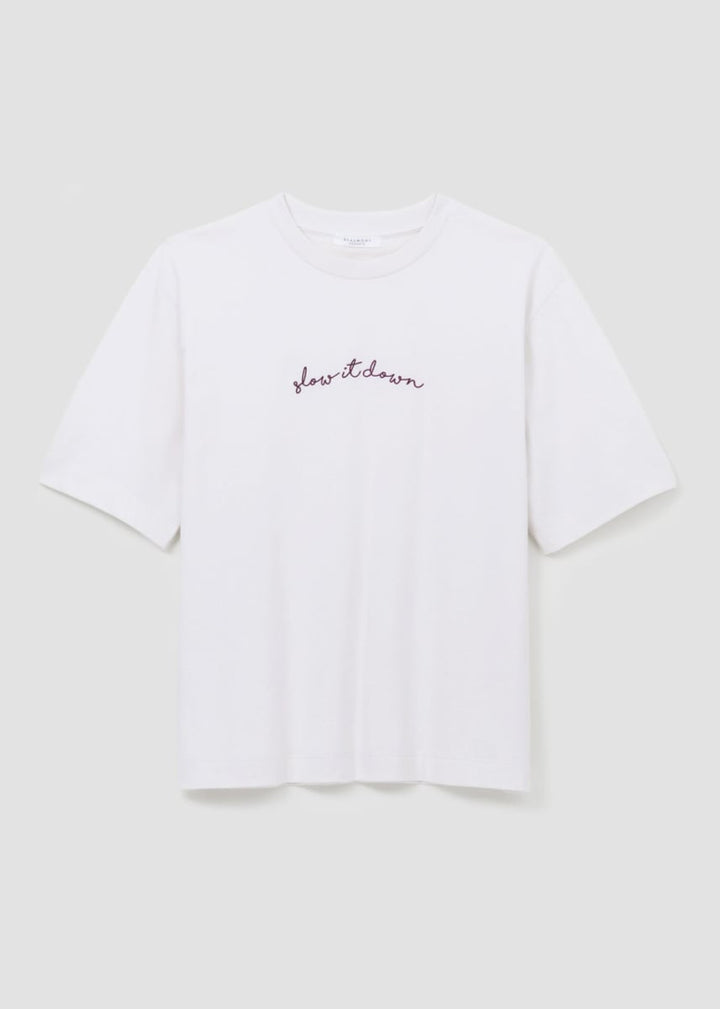 Samira Organic Cotton Top - White - T-shirt