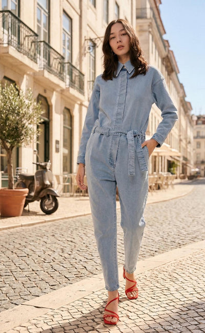 San Francisco Denim Boilersuit - Sky - Jumpsuit